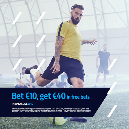 william hill bet 10 get 40